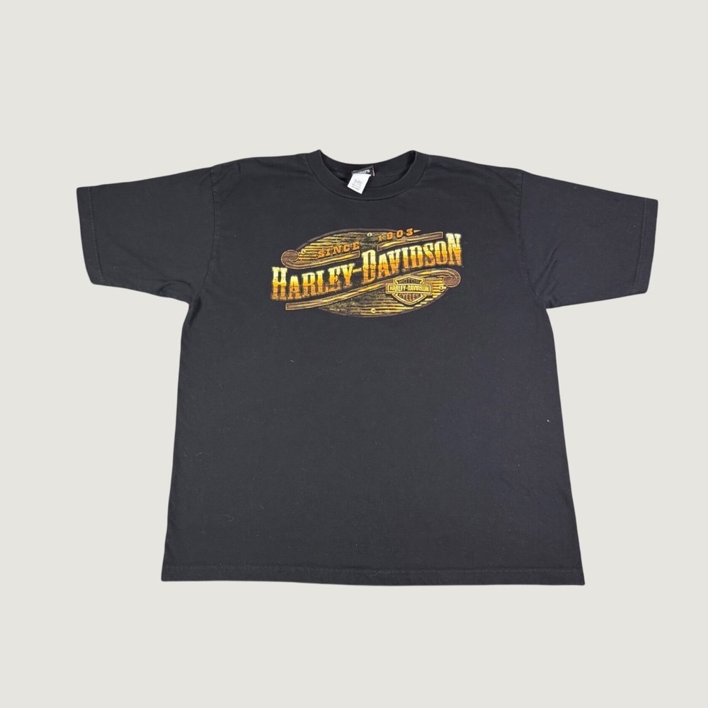Harley-Davidson Chilkoot Pass Skagway Alaska T-Shirt Mens 2XL Black Graphic Tee
